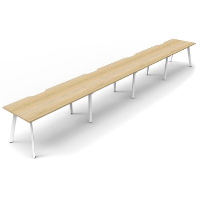 Eternity Single Sided Desk - Four Person