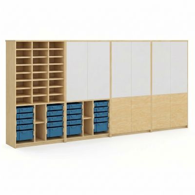 Raw Birch Ply | Capri Blue Stash Trays