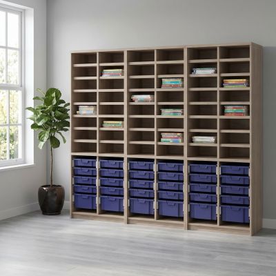 Raw Birch Ply | Capri Blue Stash Trays