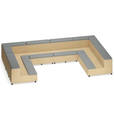 Raw Birch Ply / Beachcomber Pewter | Solid Backs