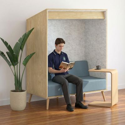 New Graphite Board | Royal Blue AudioArt | Beachcomber Atlantic Fabric | ABS Legs