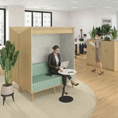 New Graphite Board | Royal Blue AudioArt | Beachcomber Atlantic Fabric | ABS Legs