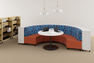 Cush Gippsland Lounge Setting with Bookcases