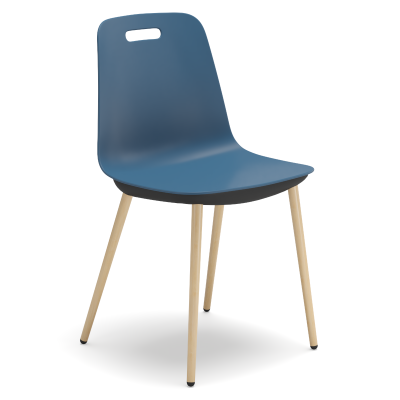 Luca 4 Leg Chair - Plastic Shell