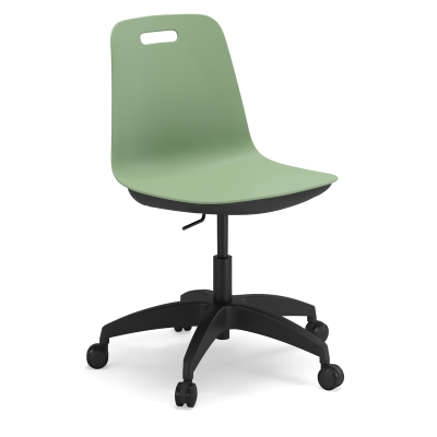 Luca Task Chair with Castors - Plastic Shell