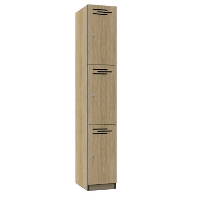Deluxe Infinity Melamine  Locker - 3 Door