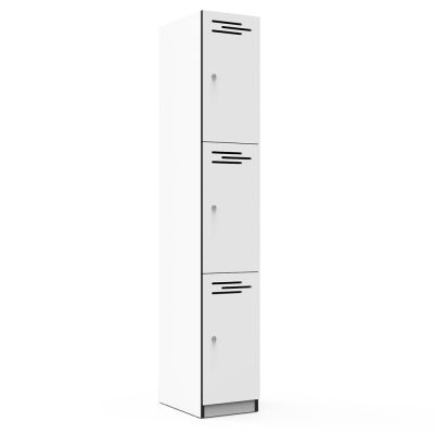 Deluxe Infinity Melamine  Locker - 3 Door