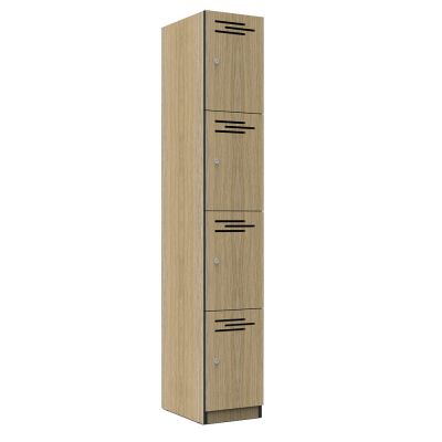 Deluxe Infinity Melamine  Locker - 4 Door