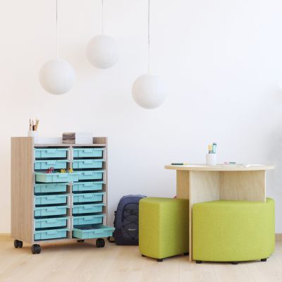 Pye Maxi Ottoman Set with Round Table