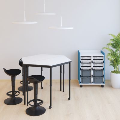 SmarTable Nexus Trap Height Adjustable Sit Stand Student Table