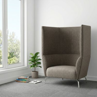 Beachcomber Nougat / Beachcomber Fudge fabric / Polished Aluminium Feet