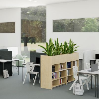 900W x 450D | New Graphite | Plants & pots not included 