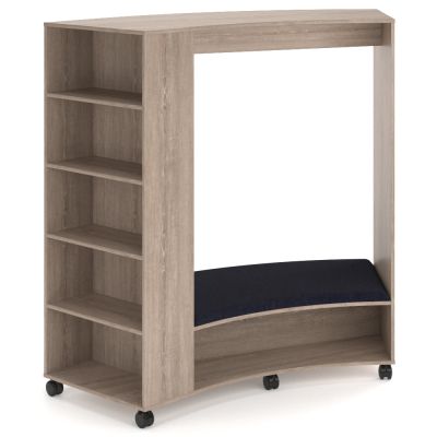 Plaza Curved Hub with Open Storage
