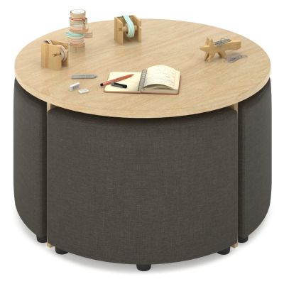 Pye Midi Ottoman Set with Round Table