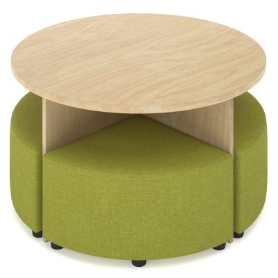 Pye Mini Ottoman Set with Round Table