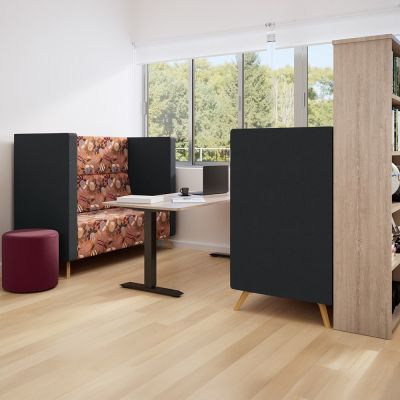 High Back | Timber Legs | Beachcomber Forest Fabric