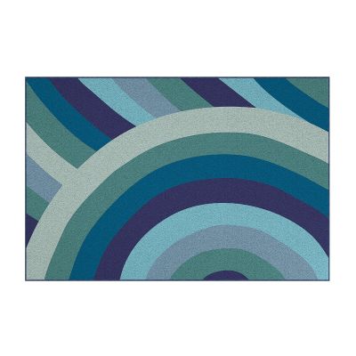 Rainbow Lagoon Rectangle Rug