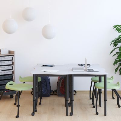 Zincworks | Height Adjustable with Castors 