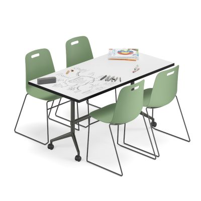 Luca Sled Base Chair - Plastic Shell