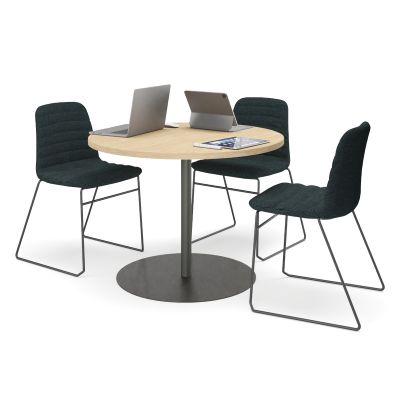 Luca Sled Base Chair - Fully Upholstered