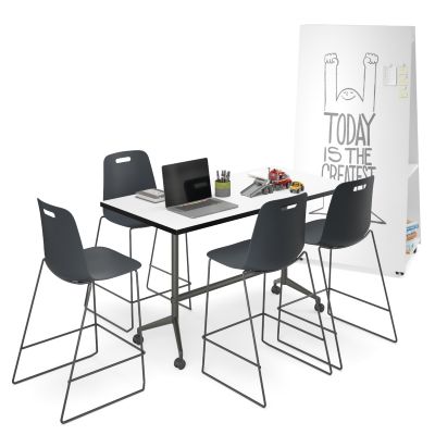 Luca Sled Stool  - Plastic Shell