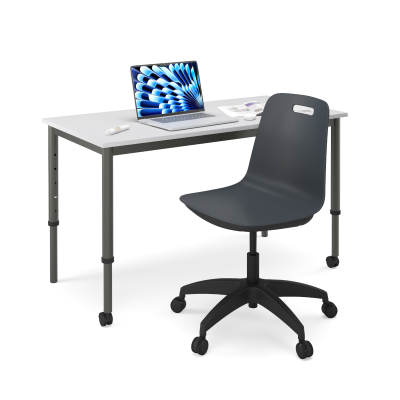 Luca Task Chair with Castors - Plastic Shell