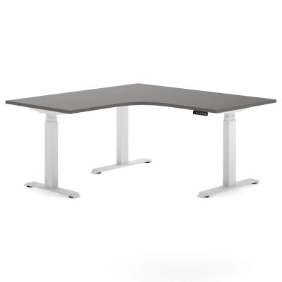 Ascendo Ultra Corner Electronic Height Adjustable Sit Stand Workstation