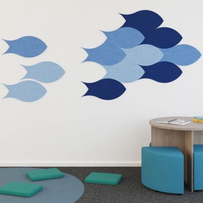 Blue Marle/Royal Blue/Light Blue | Pictured in Setting