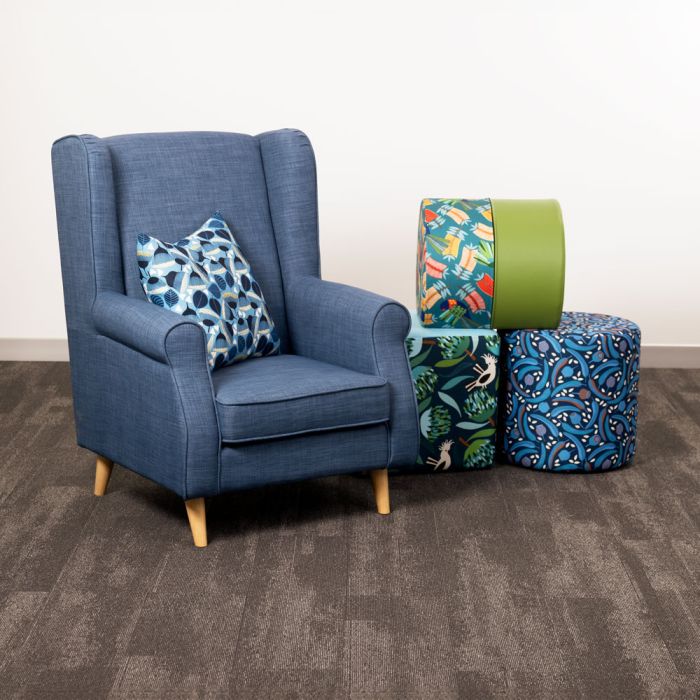 Tub Chairs Wingback Chairs Decofurn Paulson Wing Back Reading Chair