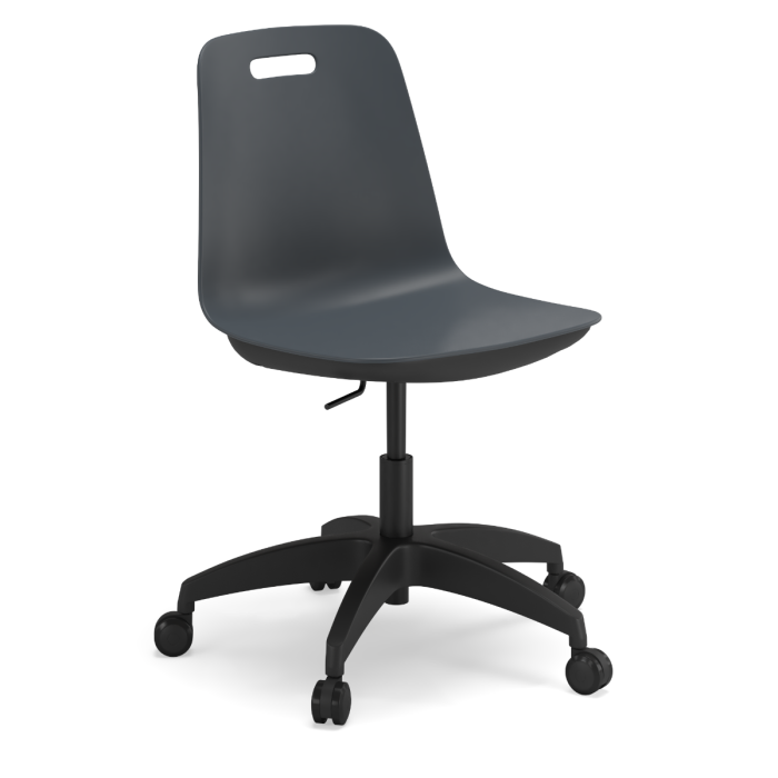 Luca Task Chair with Castors – Plastic Shell | BFX Furniture