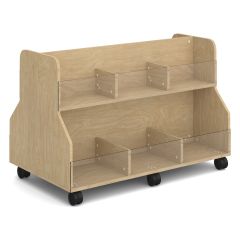 2 Tier | Raw Birch Ply | With Castors (Mobile)