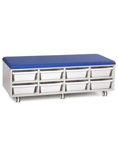 Half Cookie Mobile Ottoman Tote Trolley