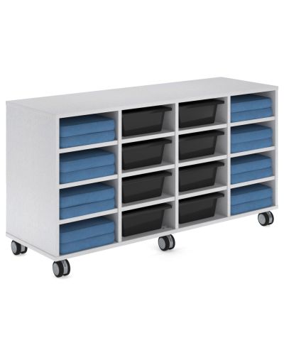 Jackpot Classroom Trolley with Totes and Seat Pads