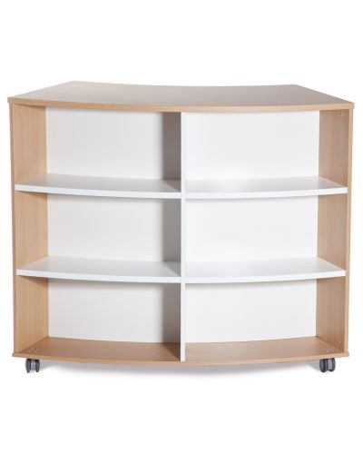 Jupiter Double Sided Curved Bookcase