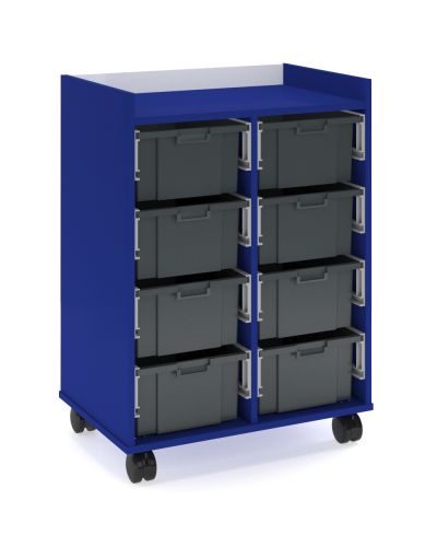 Stash Mobile Tote Tray Storage Trolley – 2 Columns