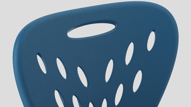 Dynami Chair Capri Blue Closeup