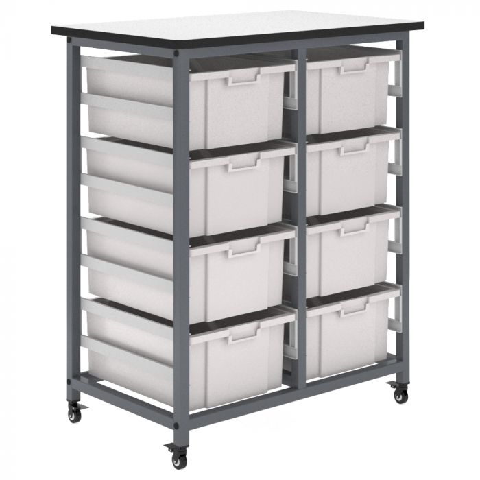 Stash Double Tote Trolley grey