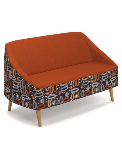 Lounge in indigenous fabric